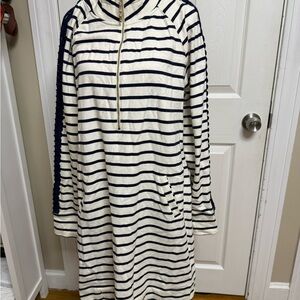 Lilly Pulitzer Navy and White Striped Dress